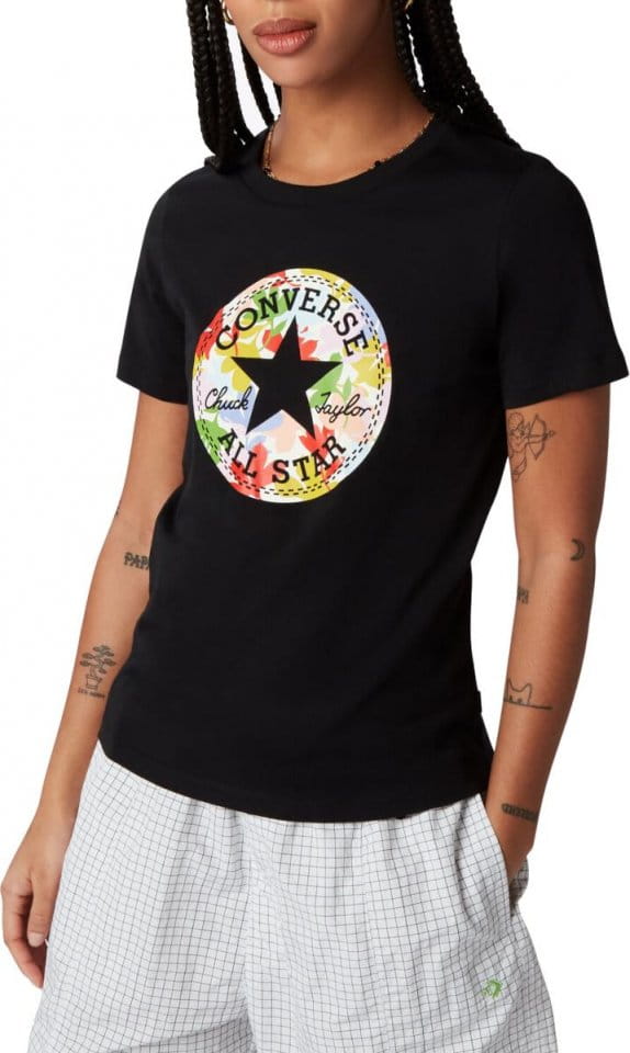 Tričko Converse Flower Chuck Patch Damen T-Shirt F001