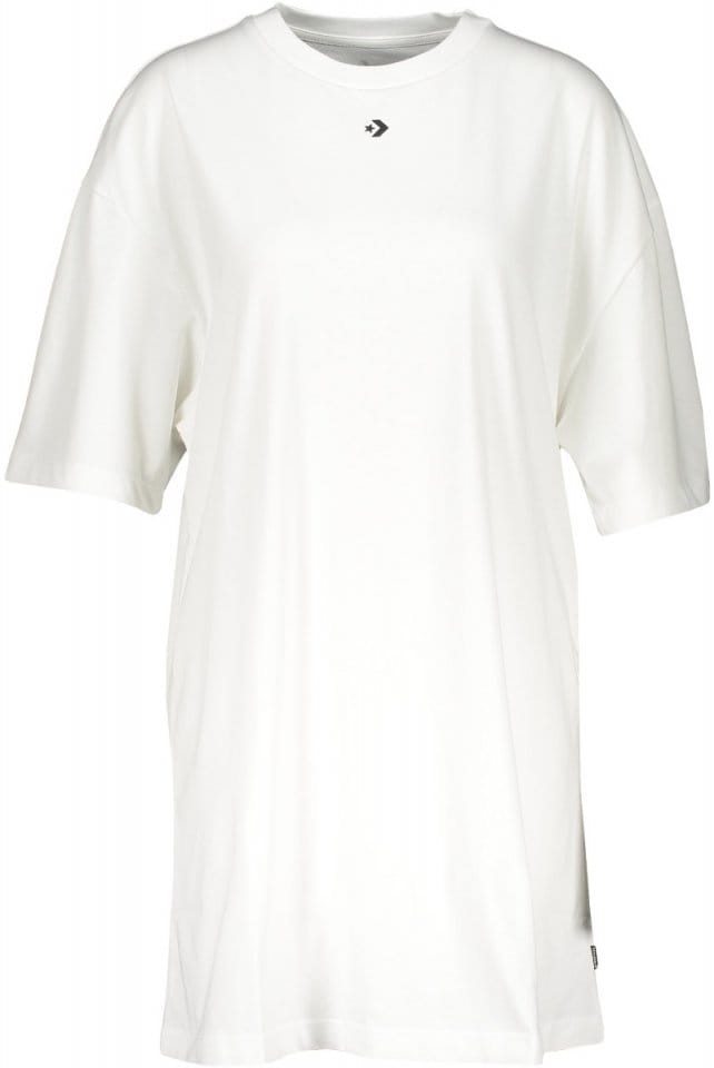 Tričko Converse Wordmark Damen T-Shirtkleid Weiss F102