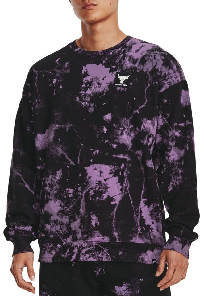 Mikina Under Armour Project Rock Rival Fleece Disrupt Printed Crew