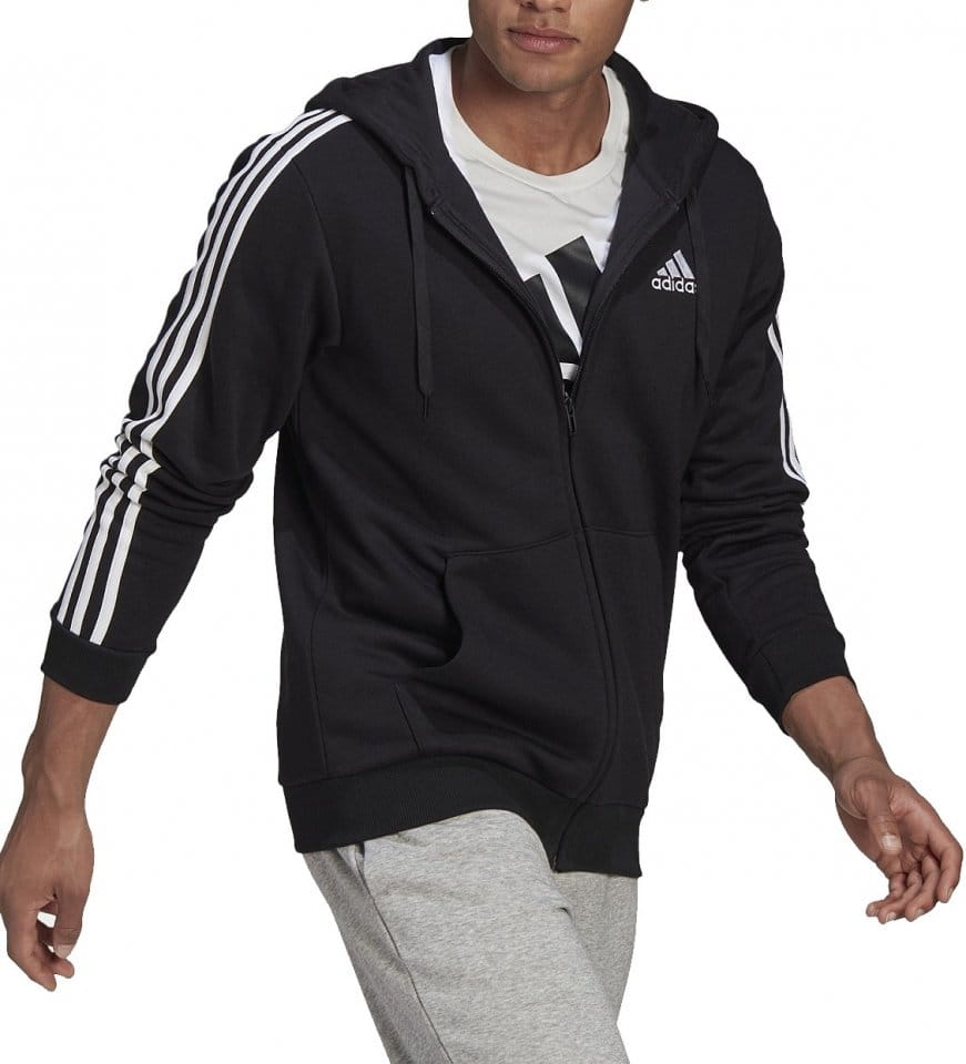 Mikina s kapucňou adidas Sportswear Essentials 3-Stripes FZ Bluza
