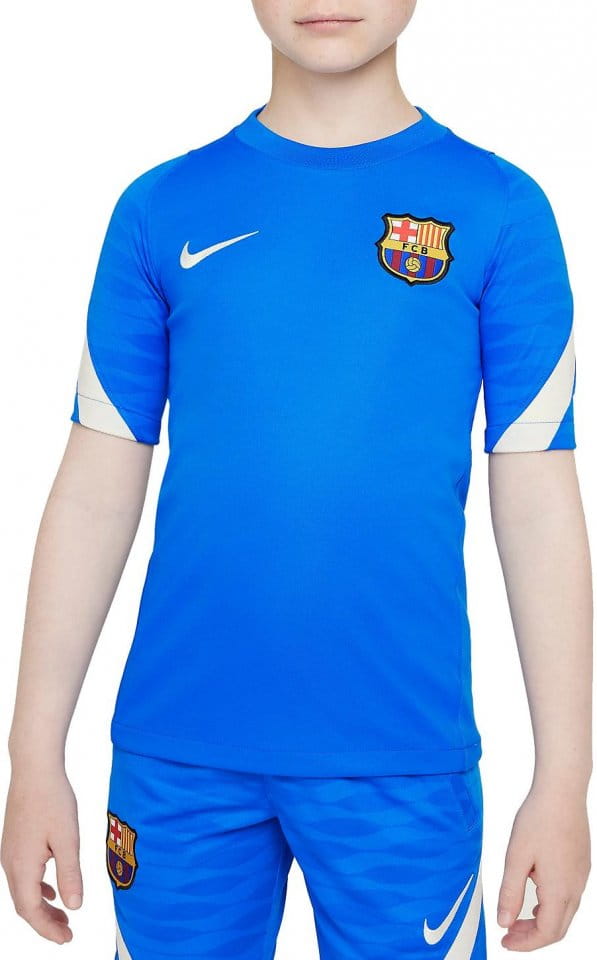Tričko Nike FC Barcelona Strike Big Kids Dri-FIT Short-Sleeve Soccer Top