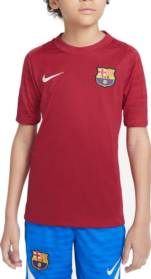 Tričko Nike FC Barcelona Strike Big Kids Dri-FIT Short-Sleeve Soccer Top
