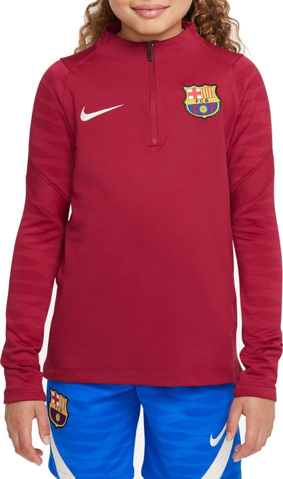 Tričko s dlhým rukávom Nike FC Barcelona Strike Big Kids Soccer Drill Top