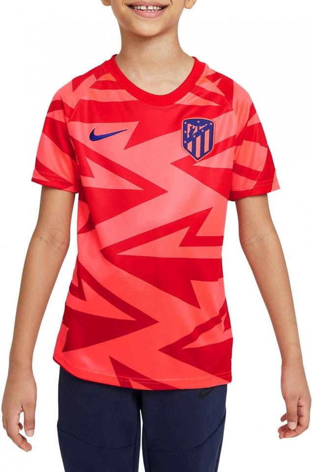 Tričko Nike Atlético Madrid Big Kids Pre-Match Short-Sleeve Soccer Top
