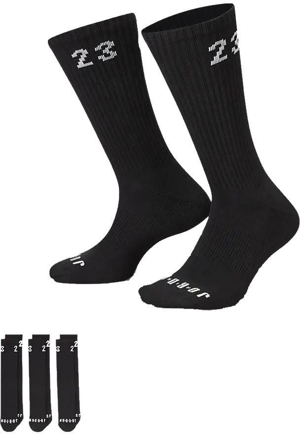 Ponožky Jordan Essential Crew 3 Pack Socks Black