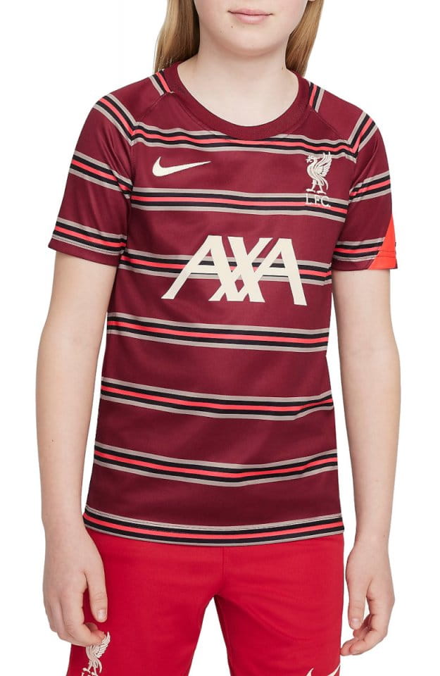 Tričko Nike Liverpool FC Big Kids Pre-Match Short-Sleeve Soccer Top