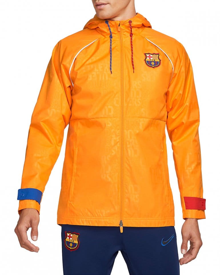 Bunda s kapucňou Nike FC Barcelona AWF Men's Graphic Soccer Jacket