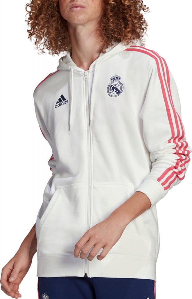 Mikina s kapucňou adidas REAL MADRID 3S FZ HOODY