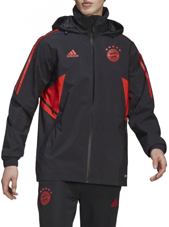 Bunda s kapucňou adidas FCB RAIN JKT
