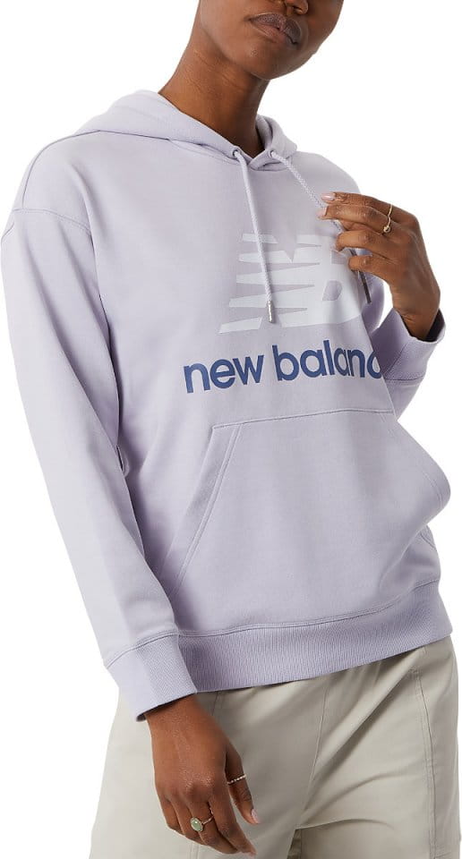 Mikina s kapucňou New Balance Essentials Stacked Logo Oversized Pullover Hoodie